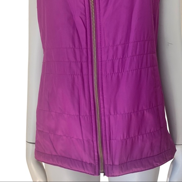 COLUMBIA Shining Light II Vest Magenta Fleece Lined Full Zip Size Small - Picture 6 of 16